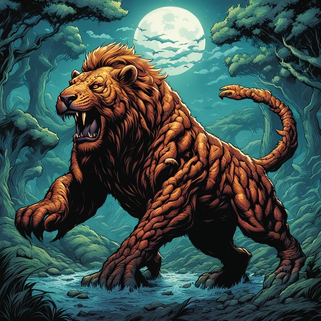 Man's Amazing Transformation, Comic Book Art