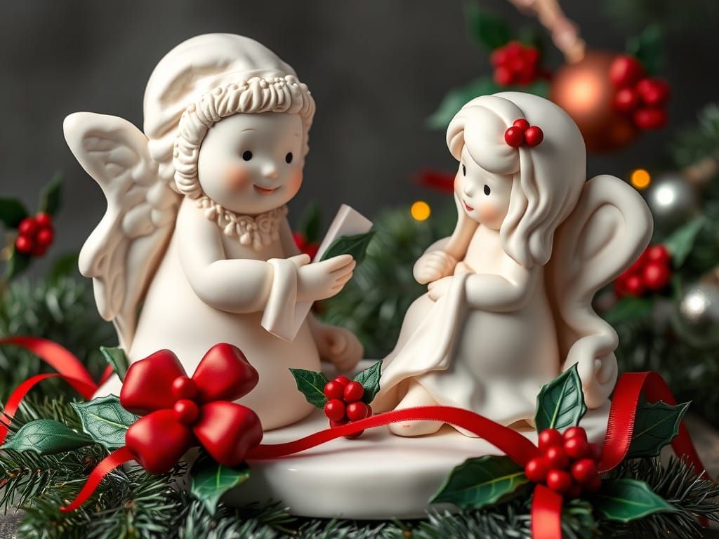 Whimsical Christmas Scene Sculpted in Vibrant Modeling Clay