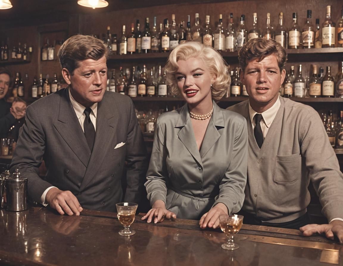 John Kennedy and Marilyn Monroe: Bartenders