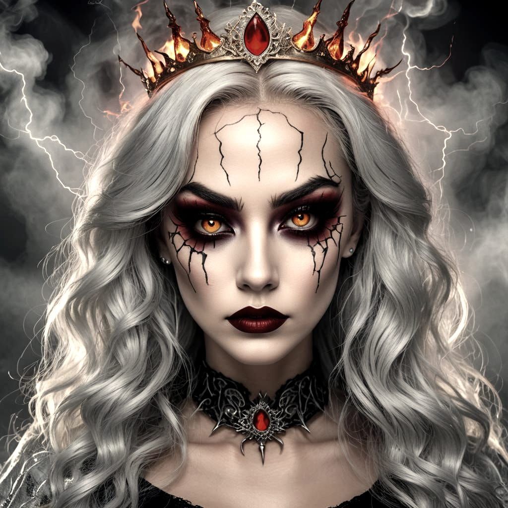 Gothic Horror Queen of Lightning Magic