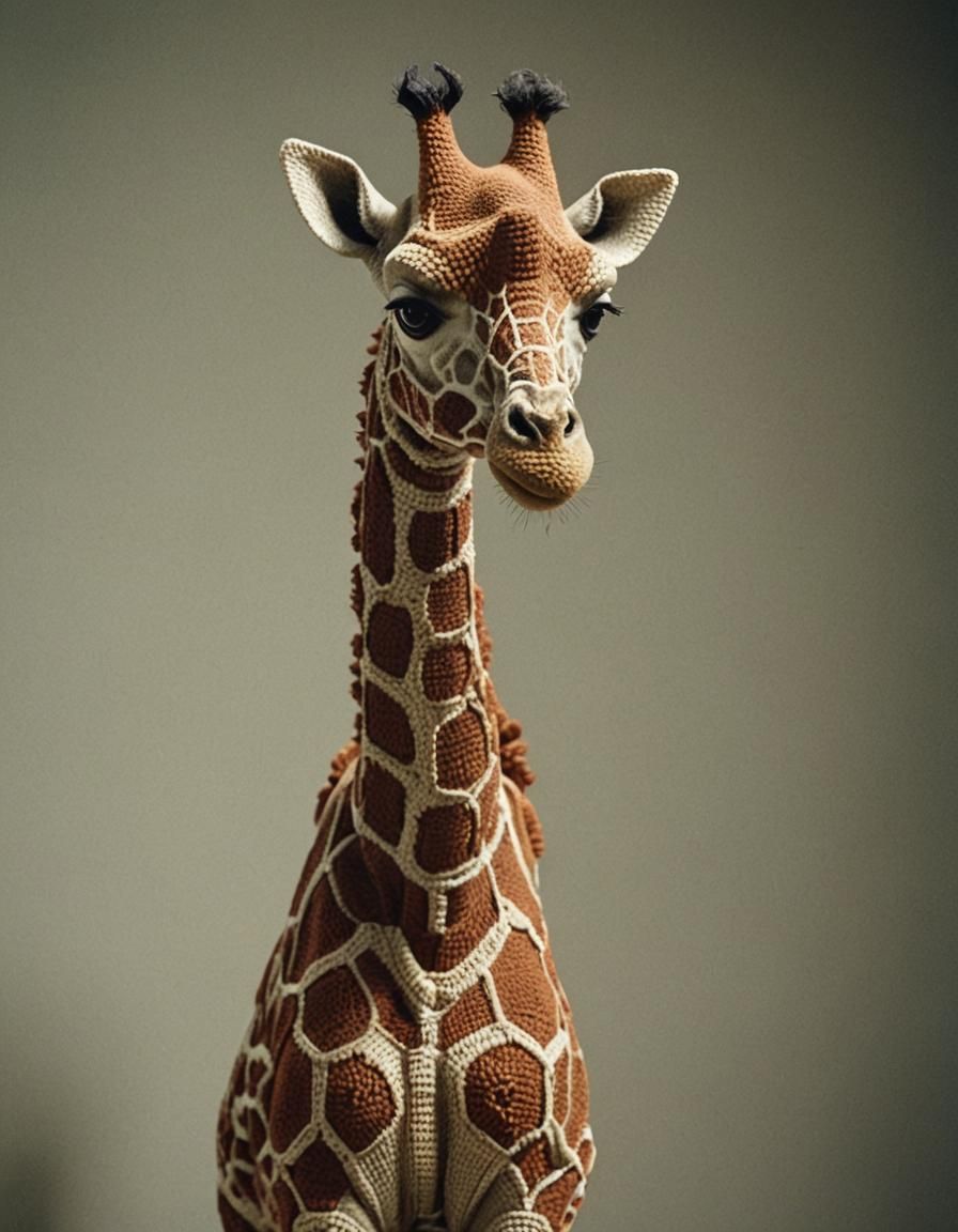 Epic Cinematic Giraffe Masterpiece in 35mm Film Style