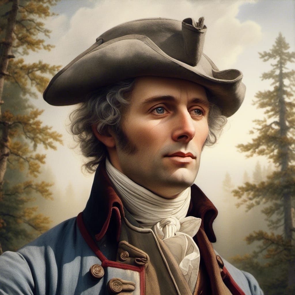 Samurai Portrait in Watercolor with Volumetric Lighting