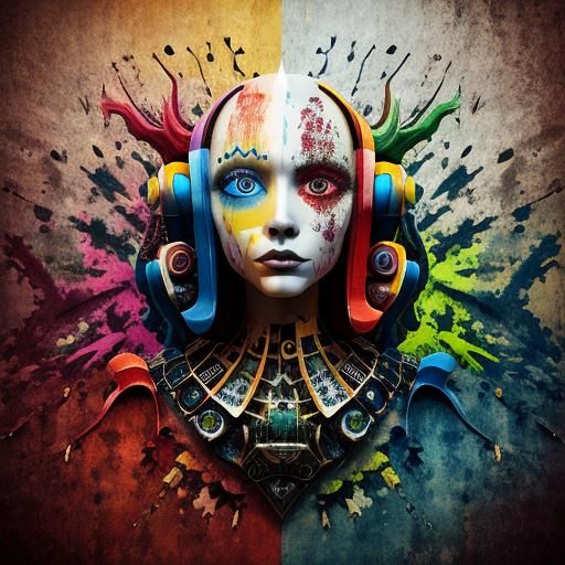 Vibrant Hyperrealistic Scene in Hypermodern Style