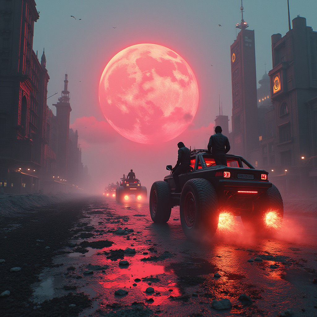 Cyberpunk Marauders on Hellish Highways