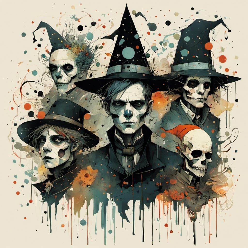 Spooky New Year's Eve Party With Dancing Spirits