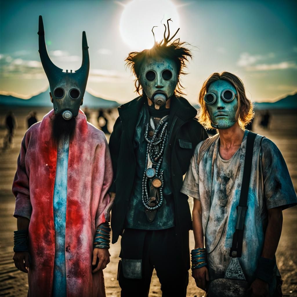 Burning Rave Man: Dada-Inspired Situationist Photography