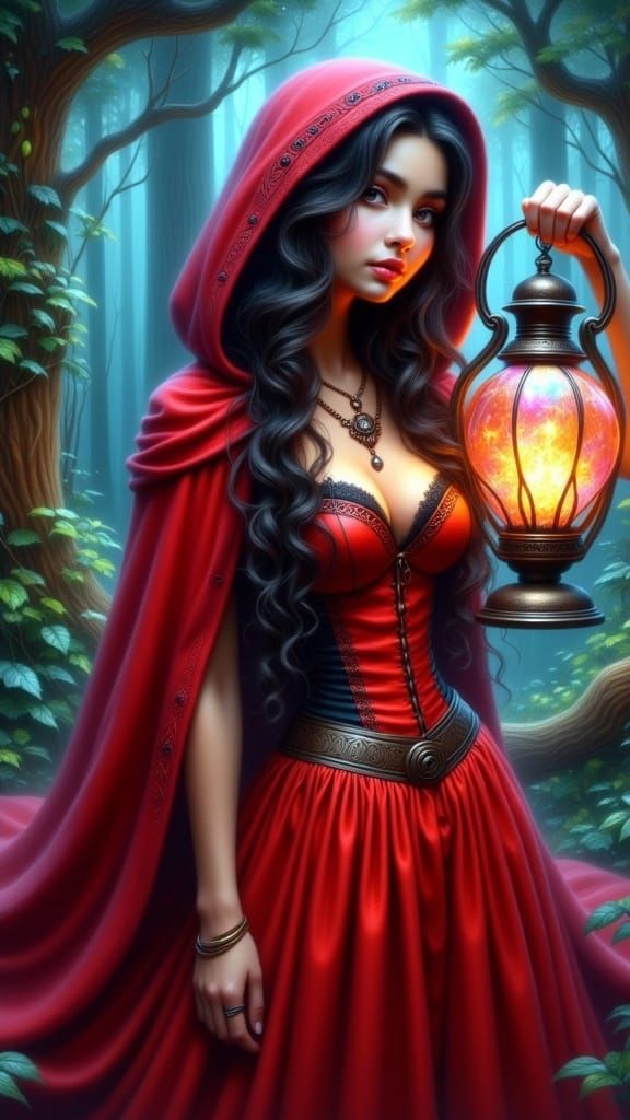 Little Red Riding Hood with Magical Lantern