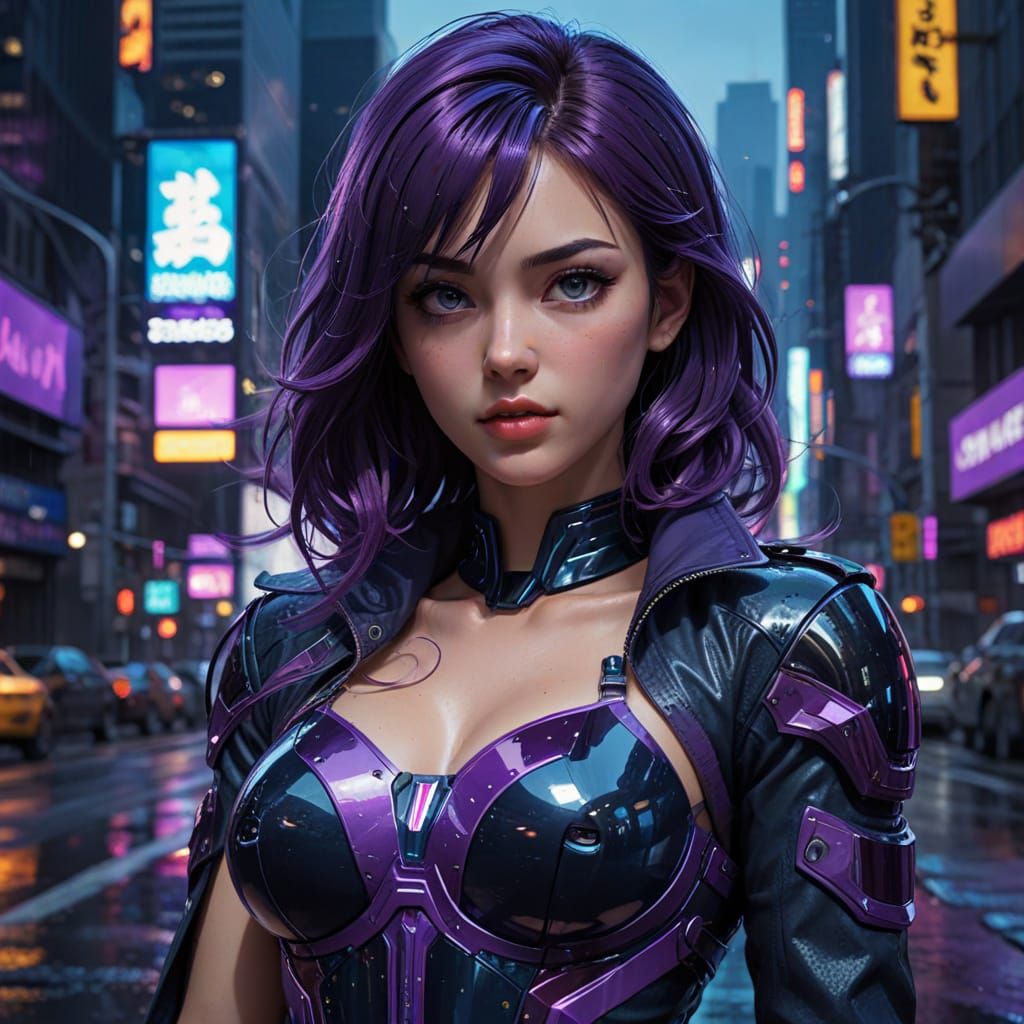 Neon Metropolis in Studio Trigger Style