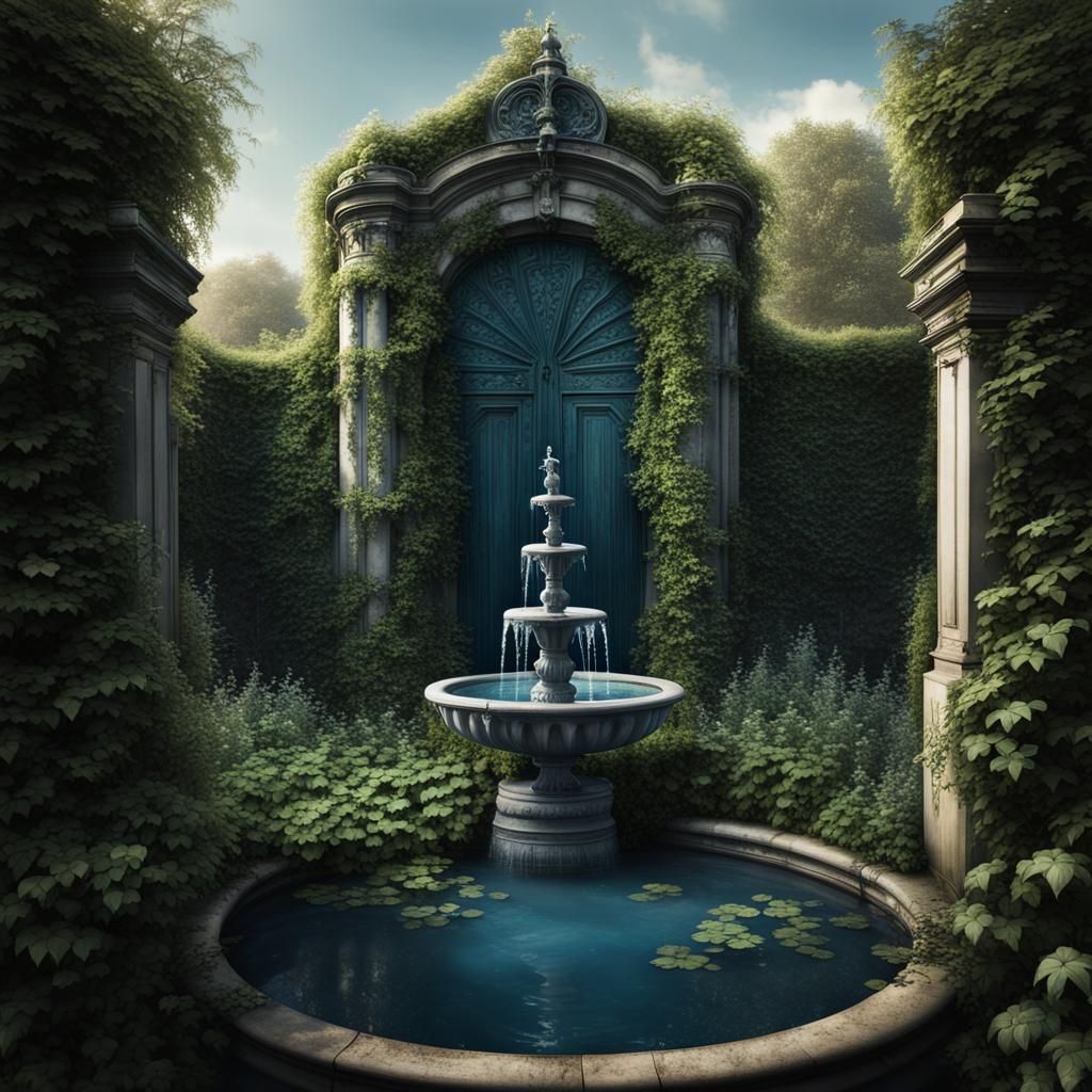 Mythical Garden with Victorian Mansion in Unreal Engine