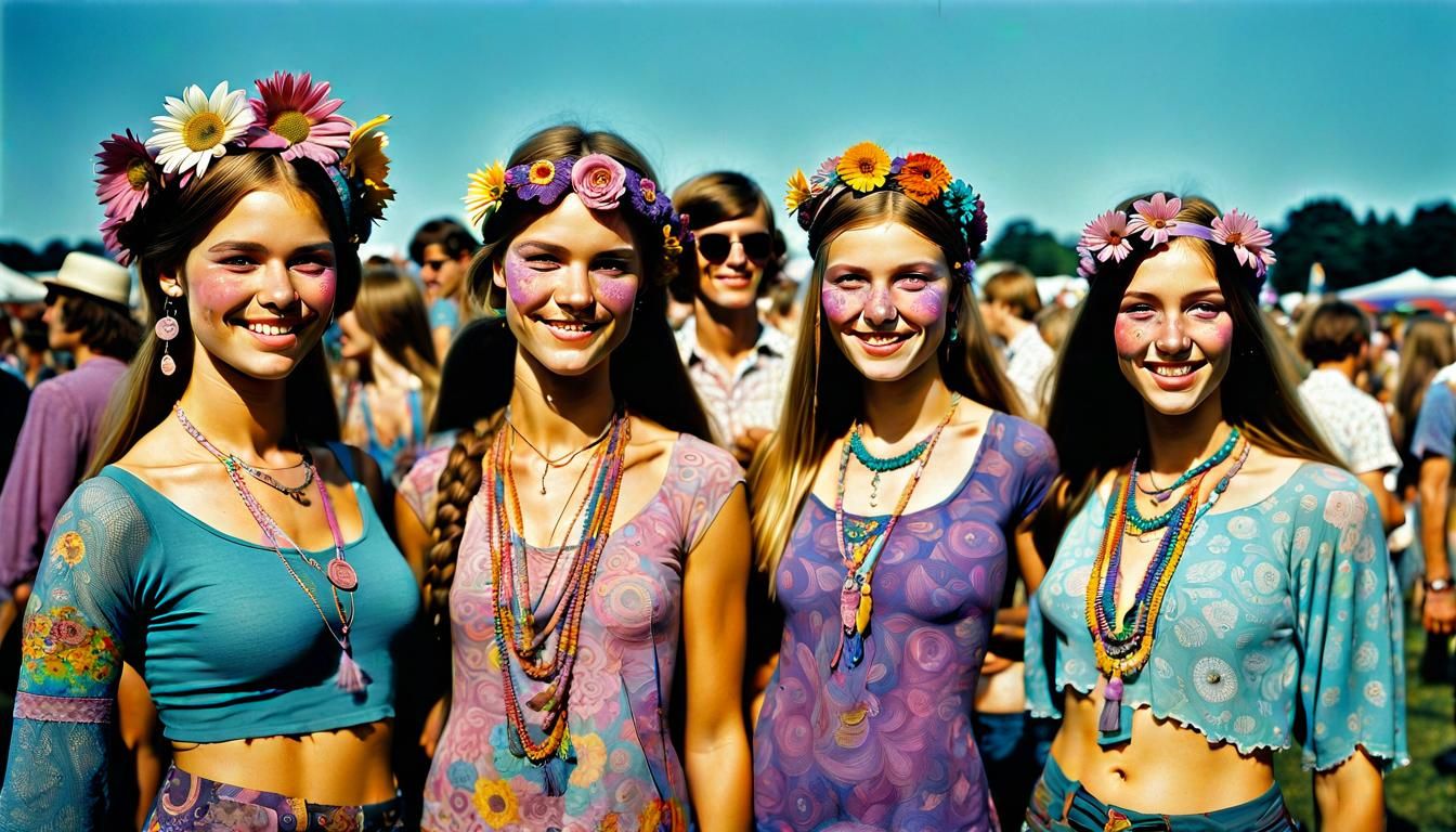 Woodstock Festival: A Hippie Dance Scene