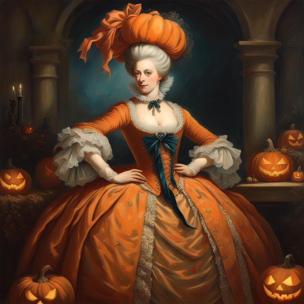 Marie Antoinette's Opulent Halloween Celebration