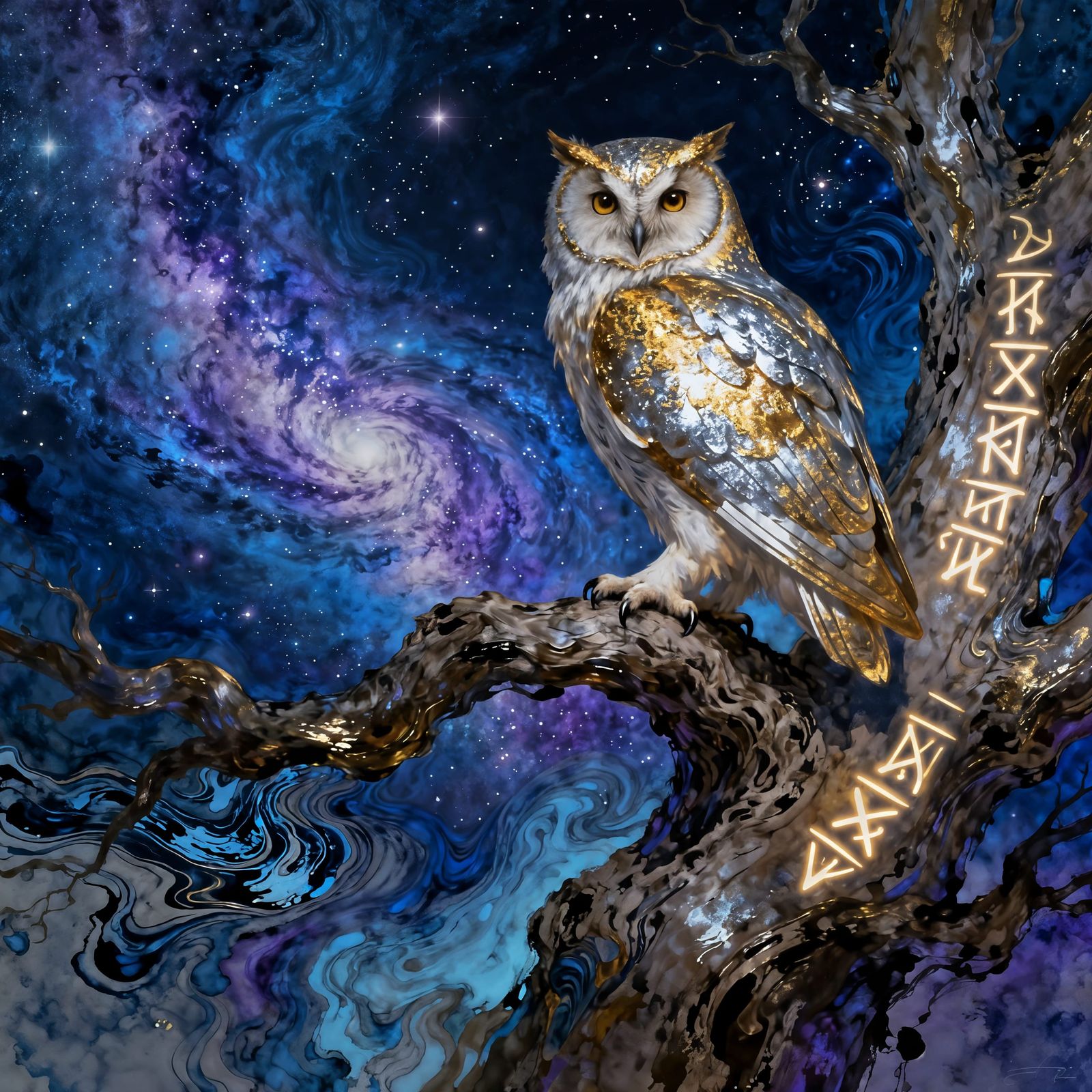 Feathered Guardian Of The Magical Tree ✨️🦉✨️