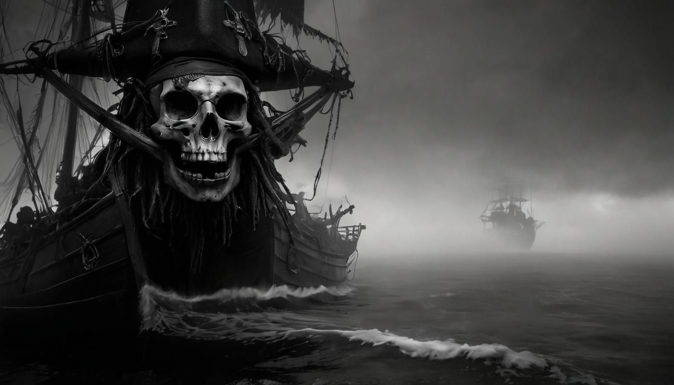 Grimdark Ghost Ship Soars Through Dark Caribbean Waters