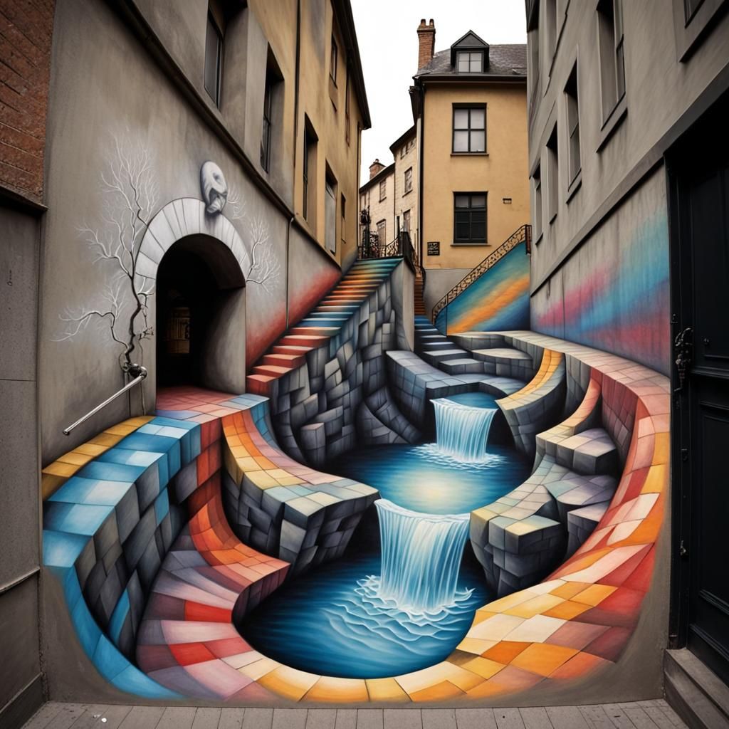 Spectacular 3D Chalk Street Art Illusion