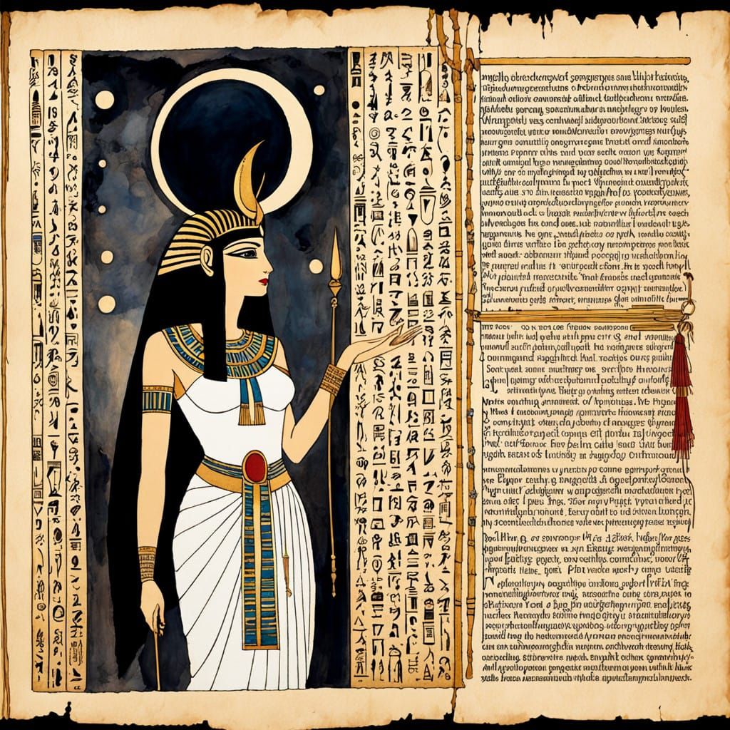 Goddess of Moonlit Beauty in Antique Elegance