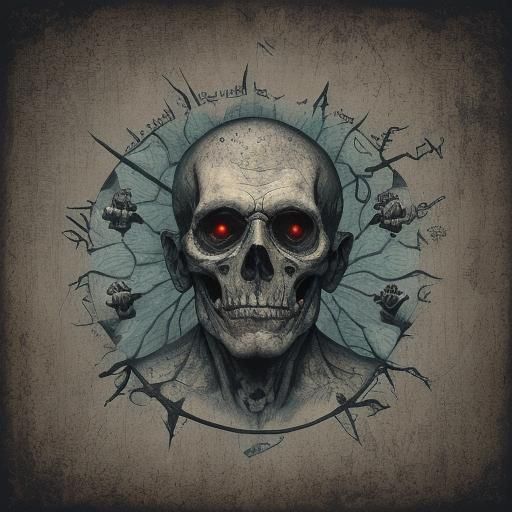 Abstract Digital Man Lost in Logic, Analytical Cubism