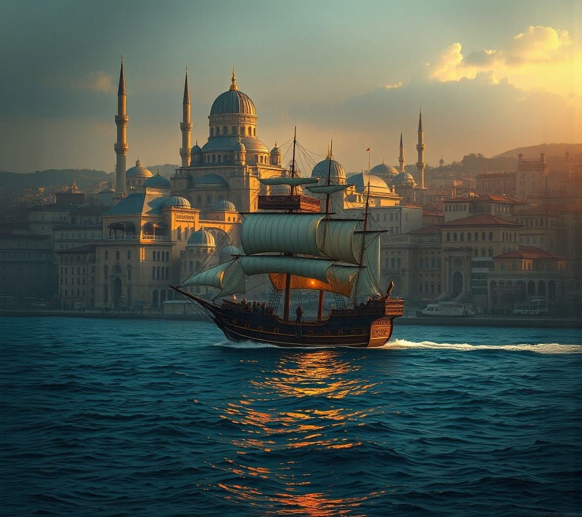 Ottoman Istanbul: Hyperrealistic Fantasy Art of Eminönü