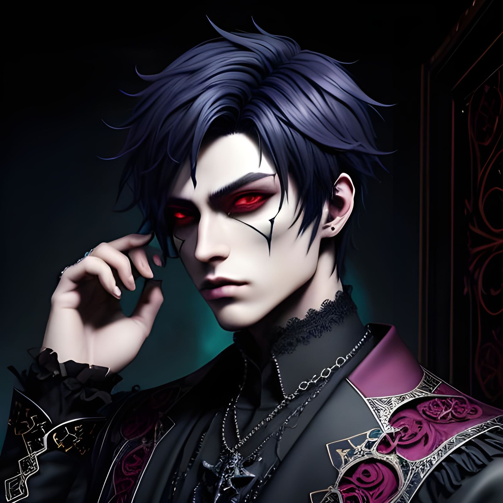 Ethereal Gothic Romance in Hyperdetailed Deep Colors