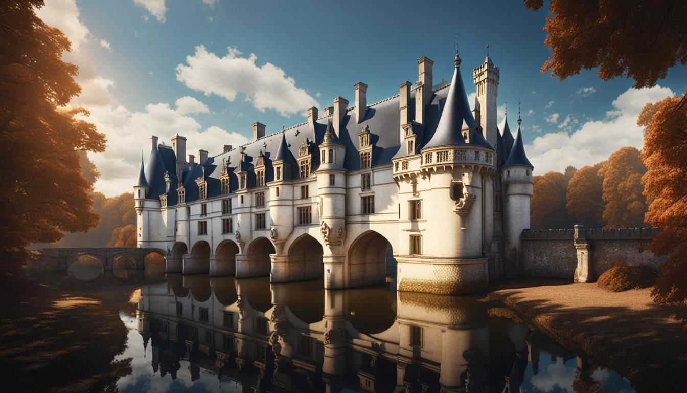 Chateau de Chenonceau in 17th Century Style