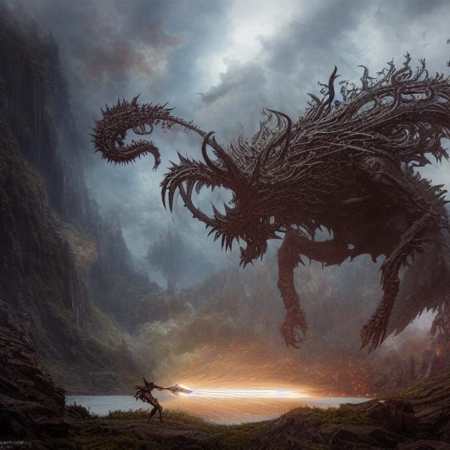 Ragnarok Digital Painting in Magical Style