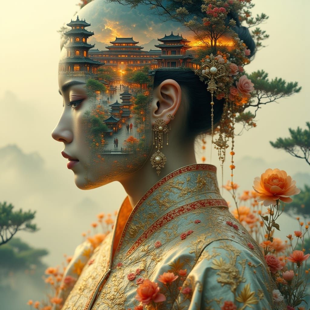 Chinese Queen Reveals Forbidden City in Glass Head