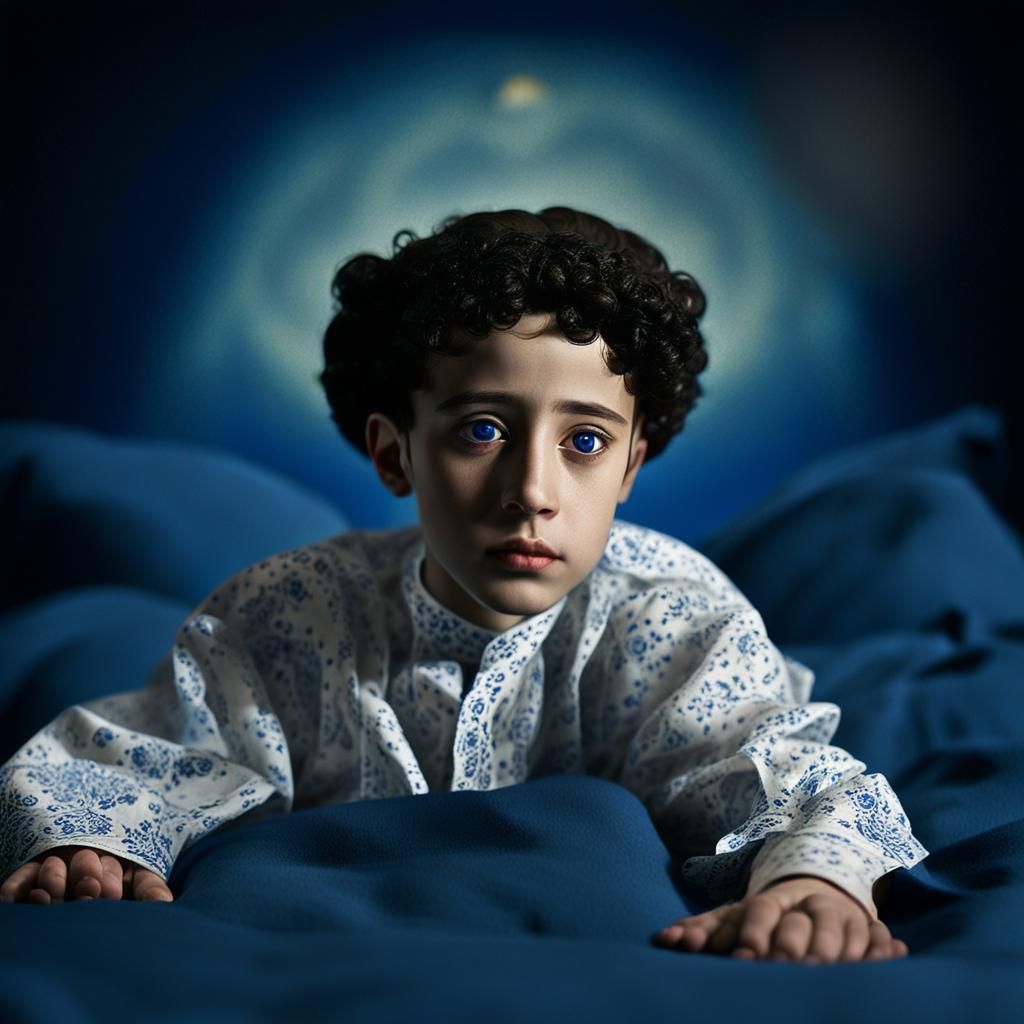 Young Orthodox Child in Jerusalem: Matte Painting