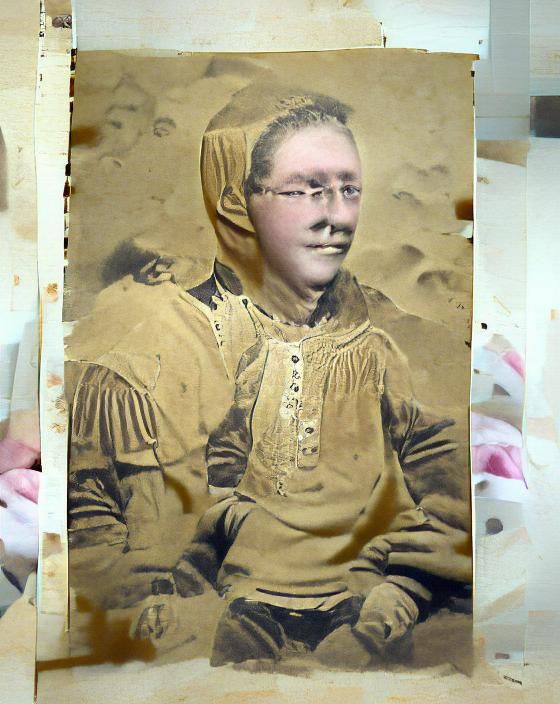 Restored Sepia Photograph from the 1800s