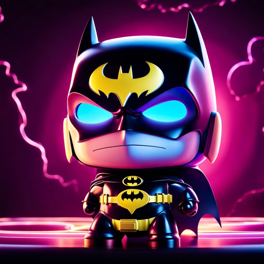 Funny Surreal Batman Battery Concept Art