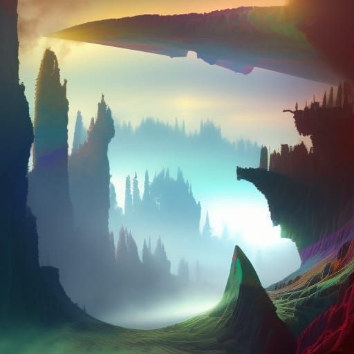 Surreal Landscape at the Edge of Reality