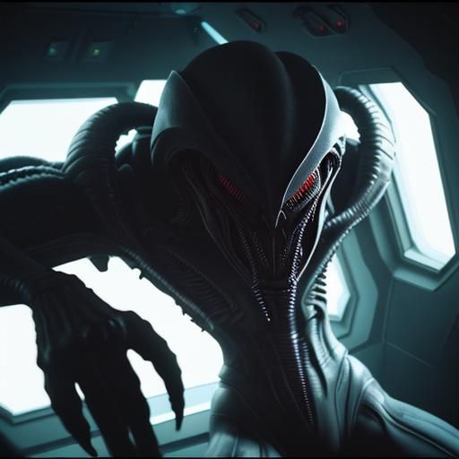Xenomorph Ejection: A Cinematic Film Still