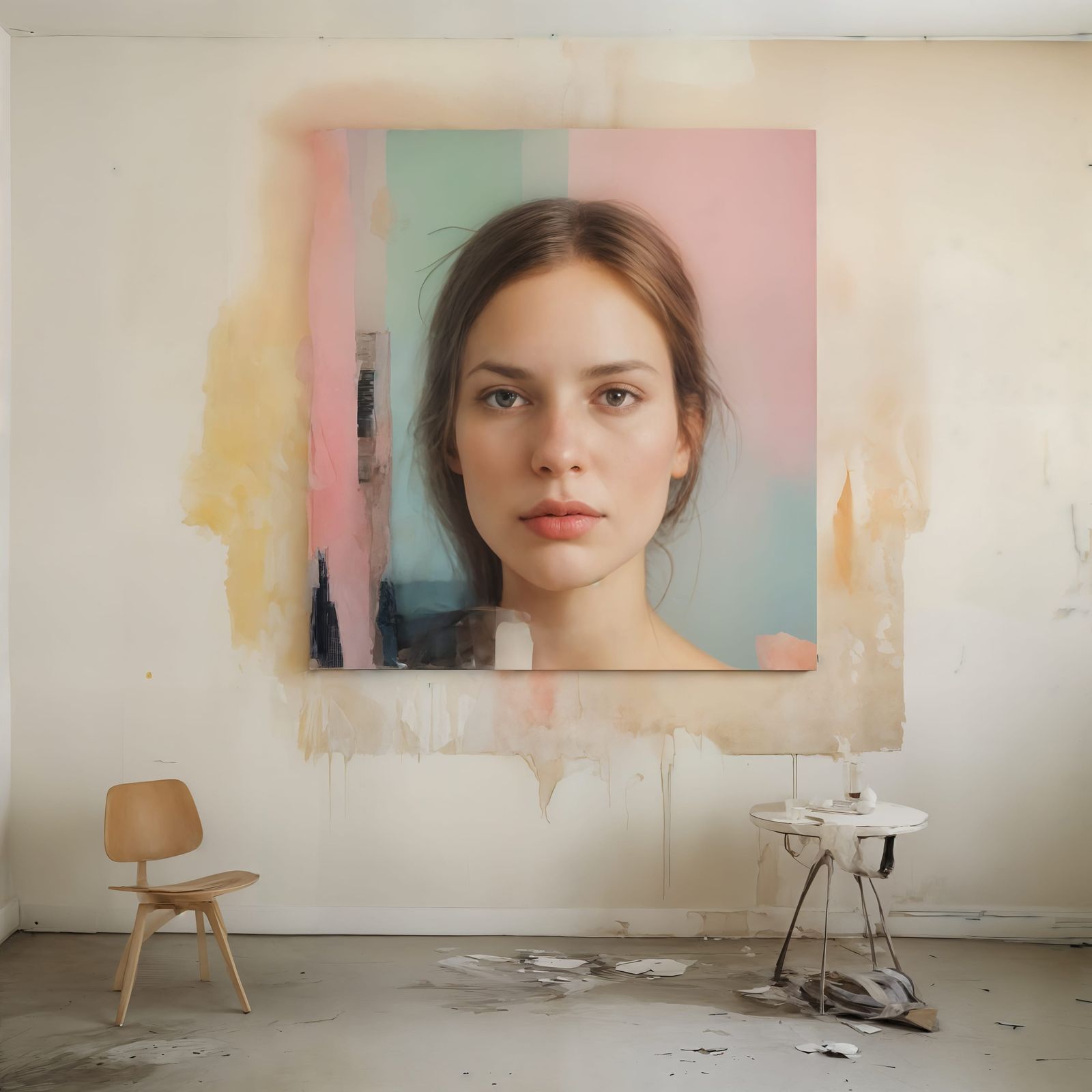 Abstract Still Life Portrait in Post-Modern Room