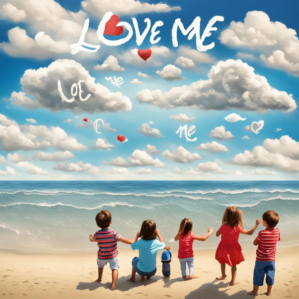 Love Me in the Clouds: A Beach Scene