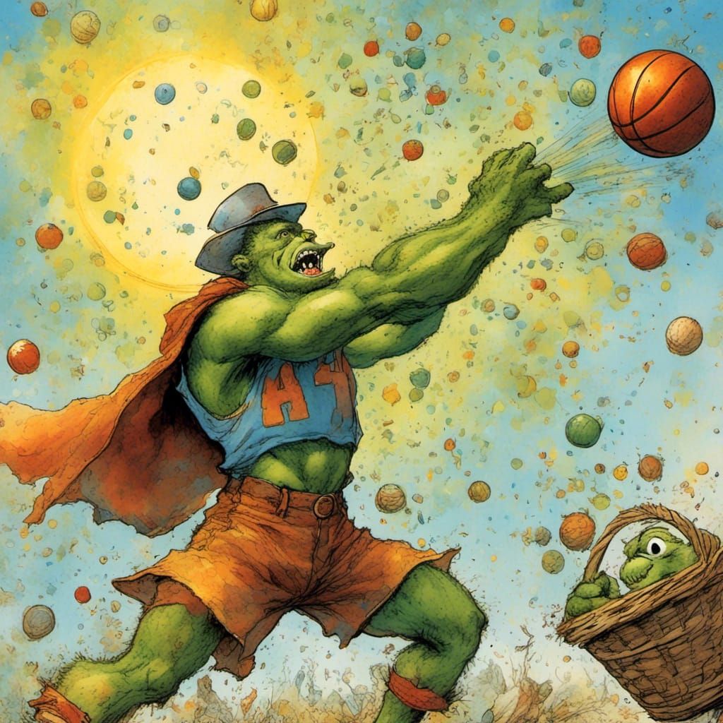 Baseball Player in Jack Kirby Comic Style