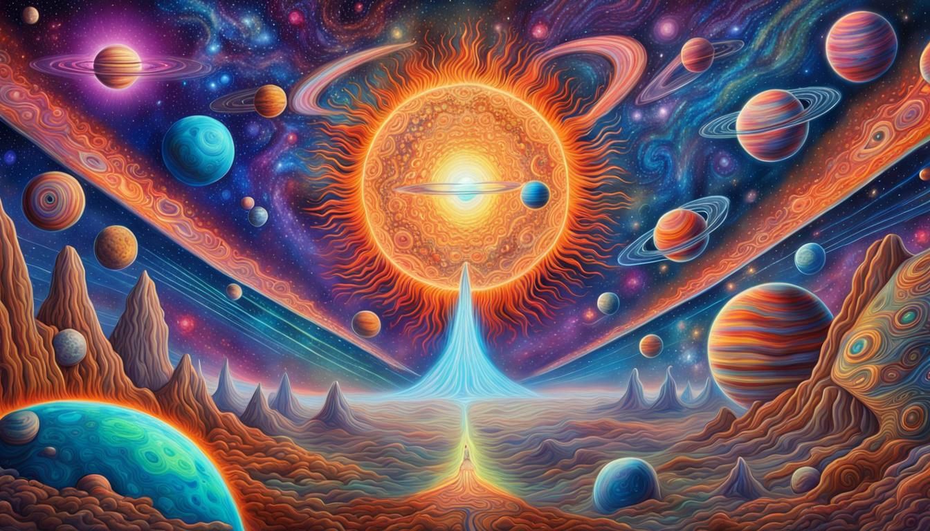 Psychedelic Astral Cosmic Illustration in 8K