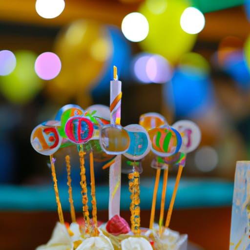 Birthday Celebration in Sharp Focus, Natural Lighting