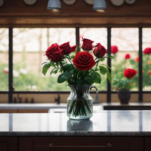 Elegant Rose Kitchen with Professional Photography