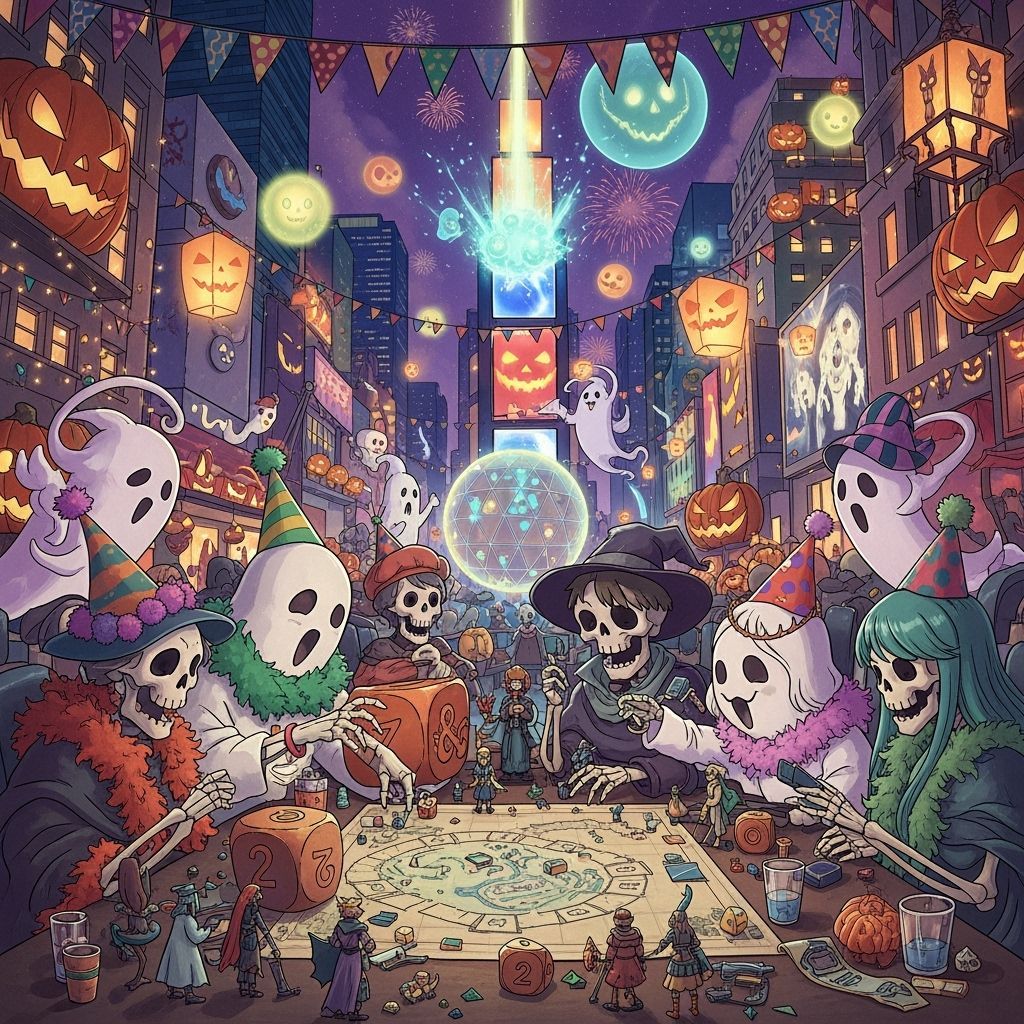 Magical Halloween New Year's Party in Times Square