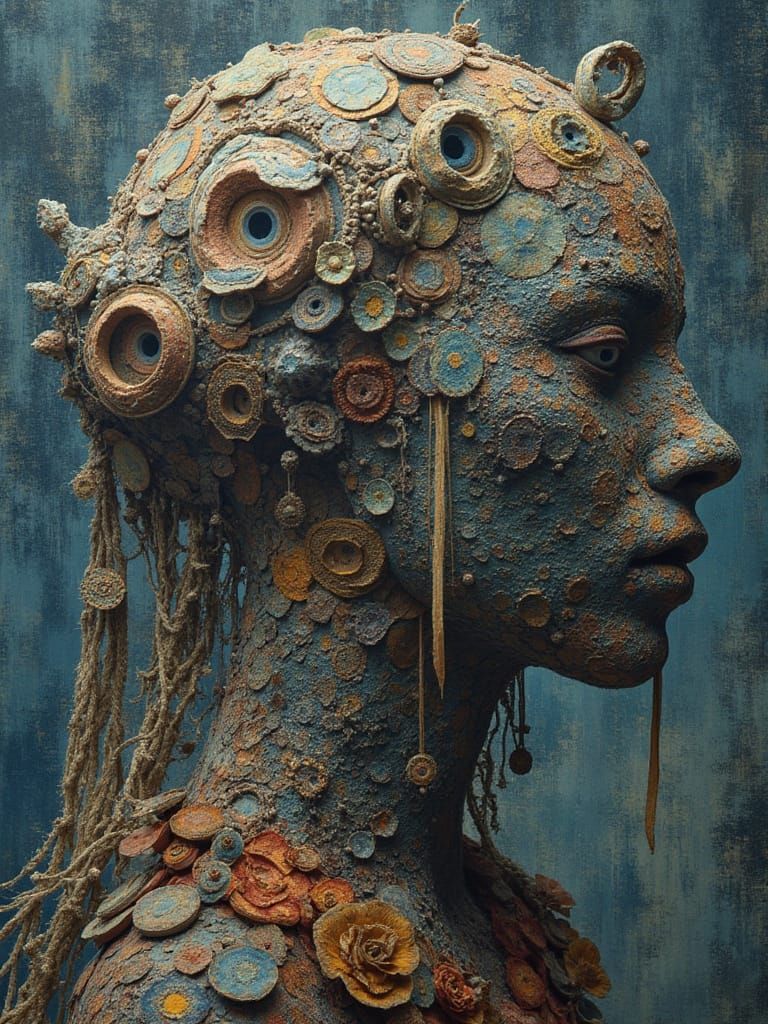 Jacquard Weave Ushabti Golem Inuk Otherworldly Environment