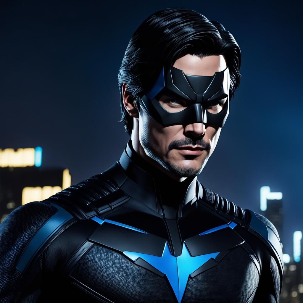 Keanu Reeves as Nightwing in Gotham City