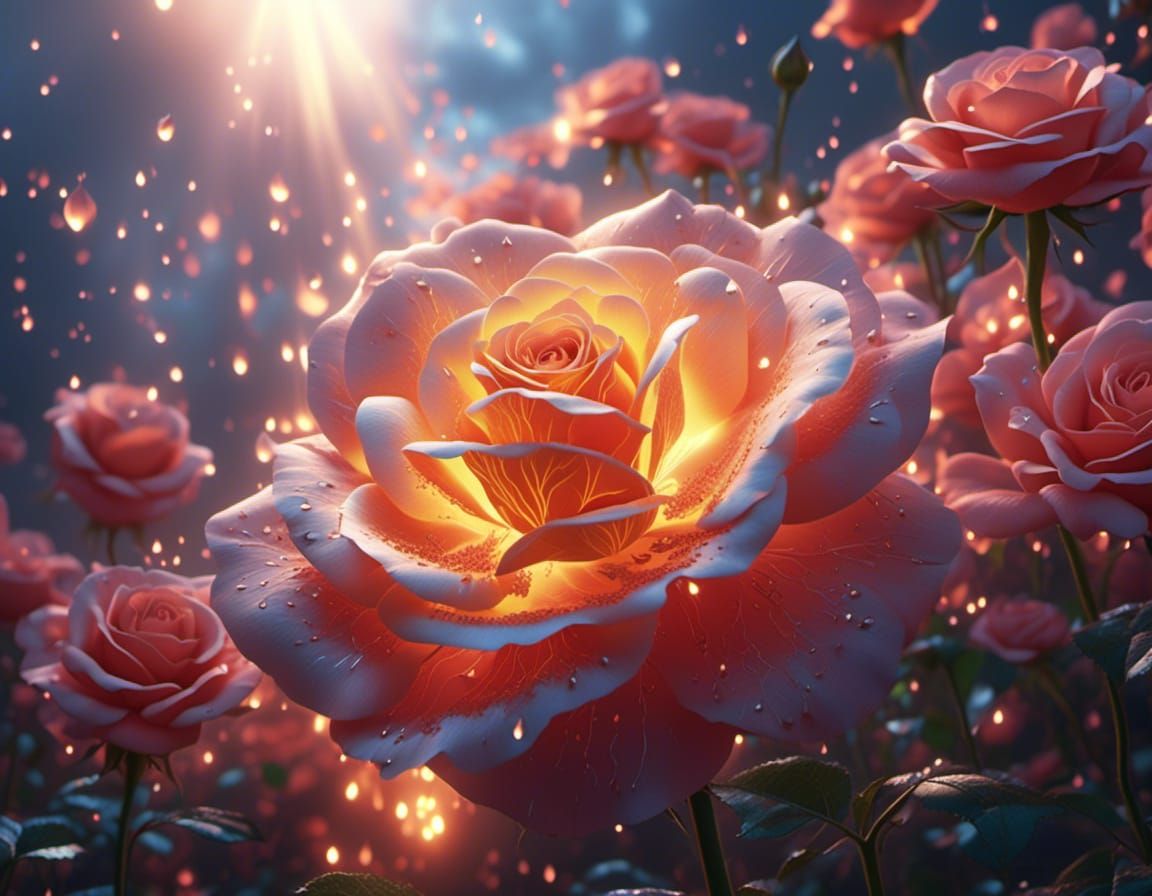 Heavenly Sunshine Beams in Divine Magic