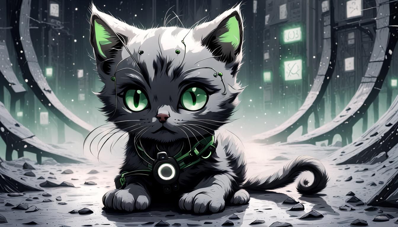 Monochrome Kitten: A Study in Blandness