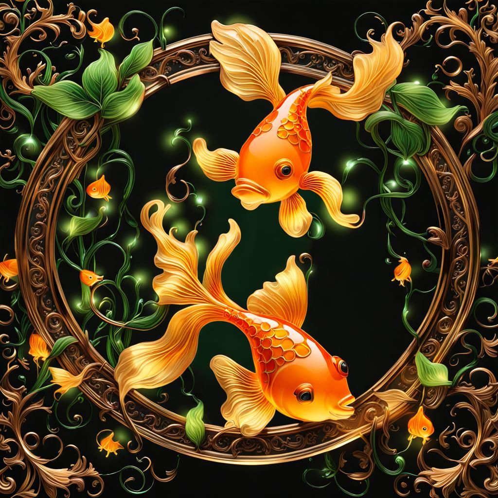 Glass goldfish