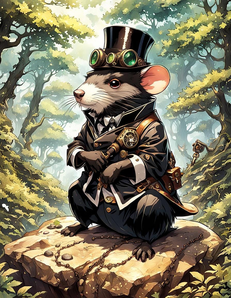 steampunk mole of the forest