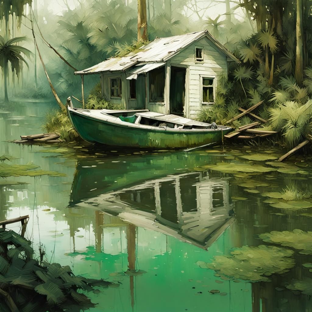Jungle boat house