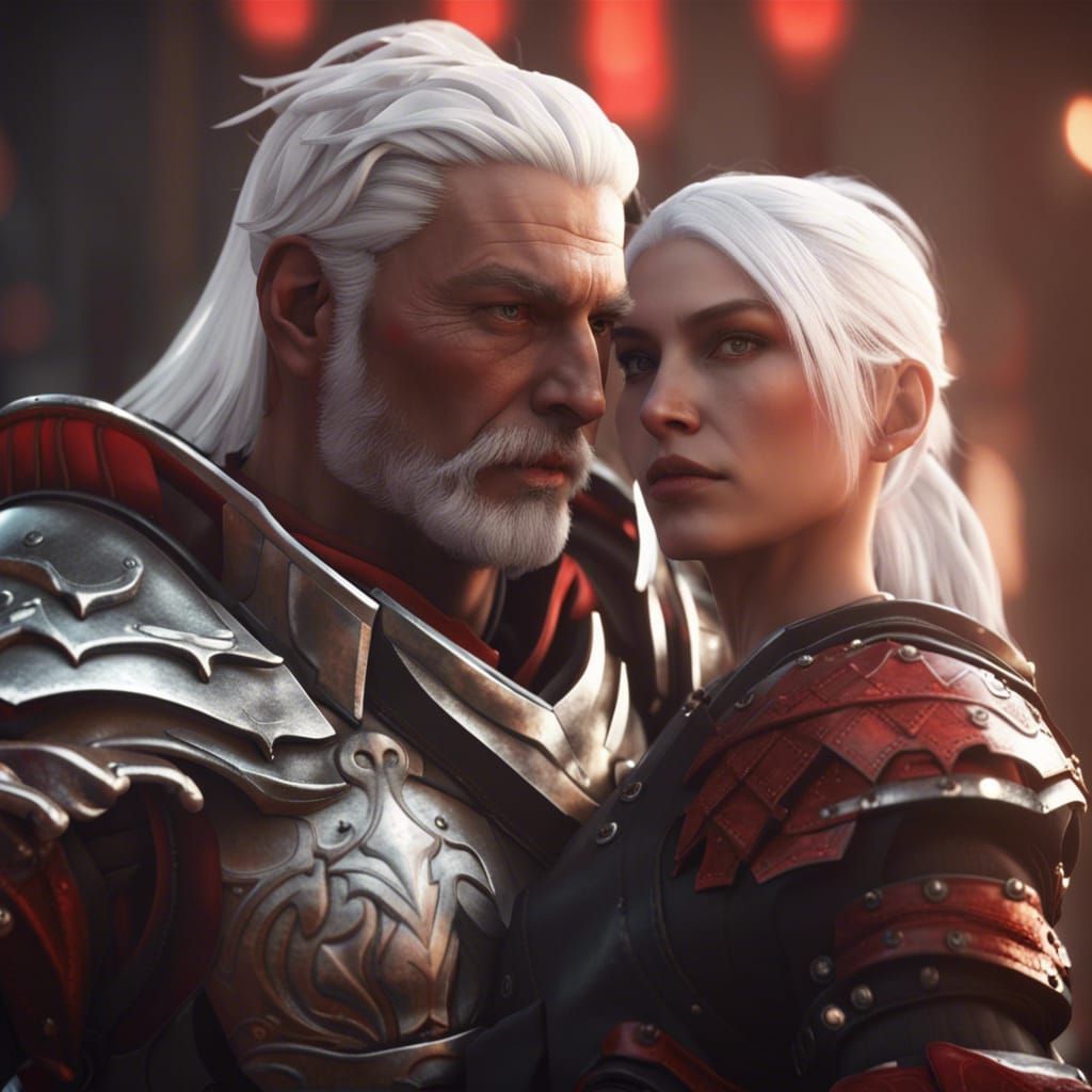 Epic Rescue Scene in 3D Game Cinematic Style