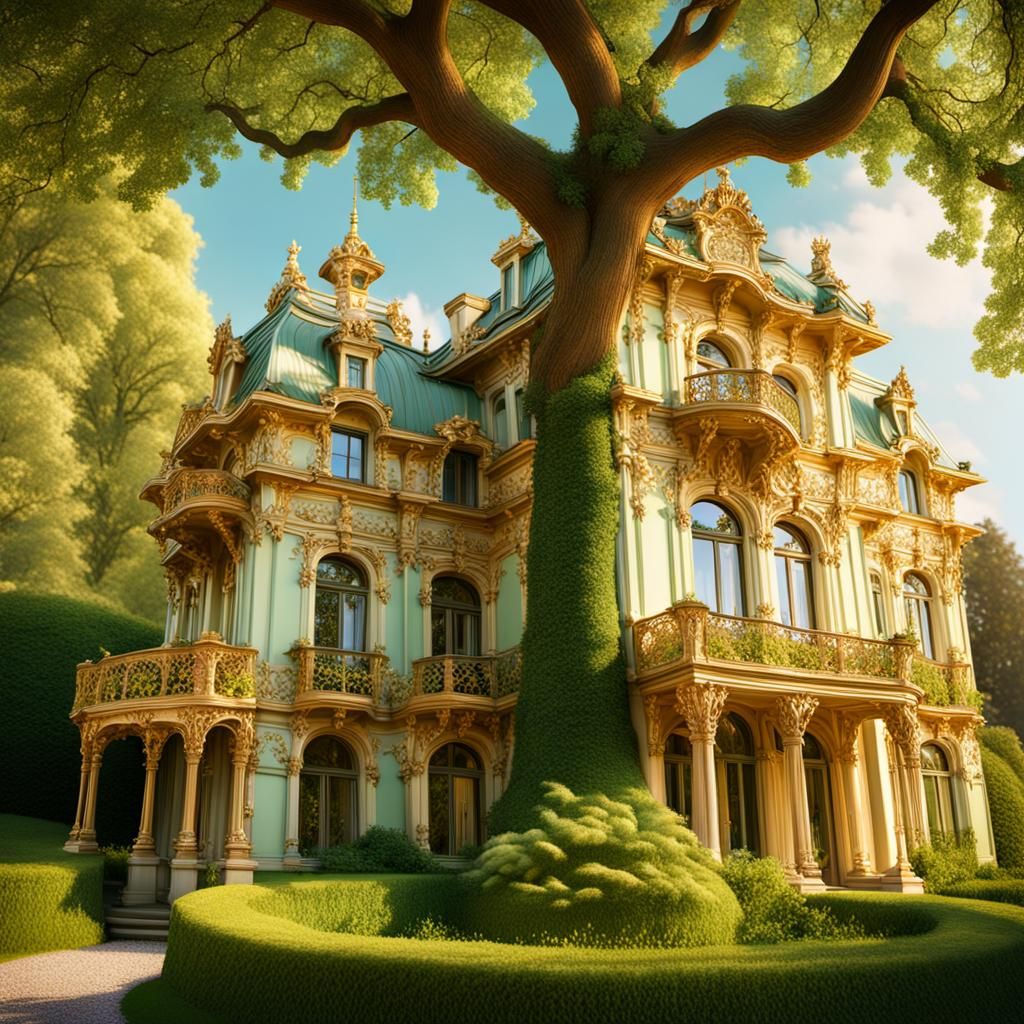 Rococo Estate with Art Nouveau Details
