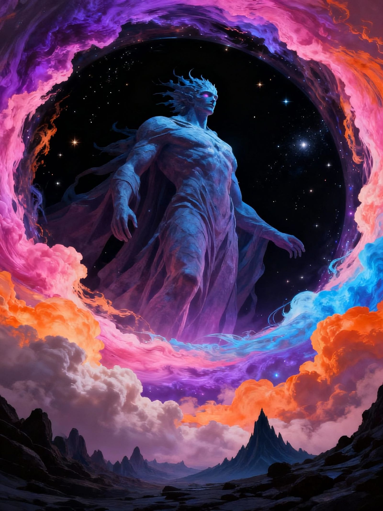 Giant Emerging From Cosmic Void
