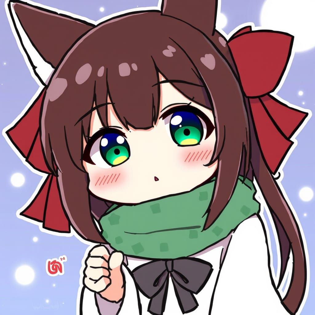 Chibi Kawaii Mochi Cat in Pastel Colors