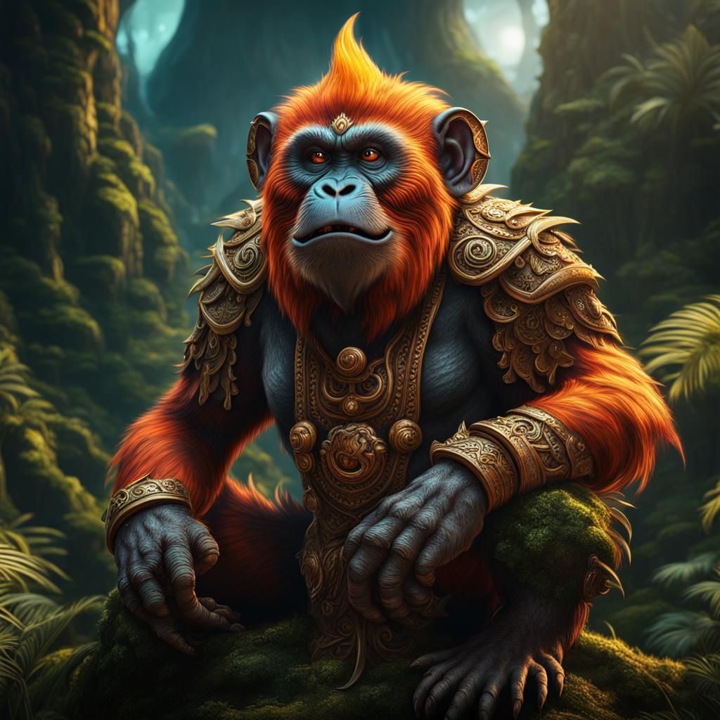 Ogre Monkey in Detailed Fantasy Concept Art