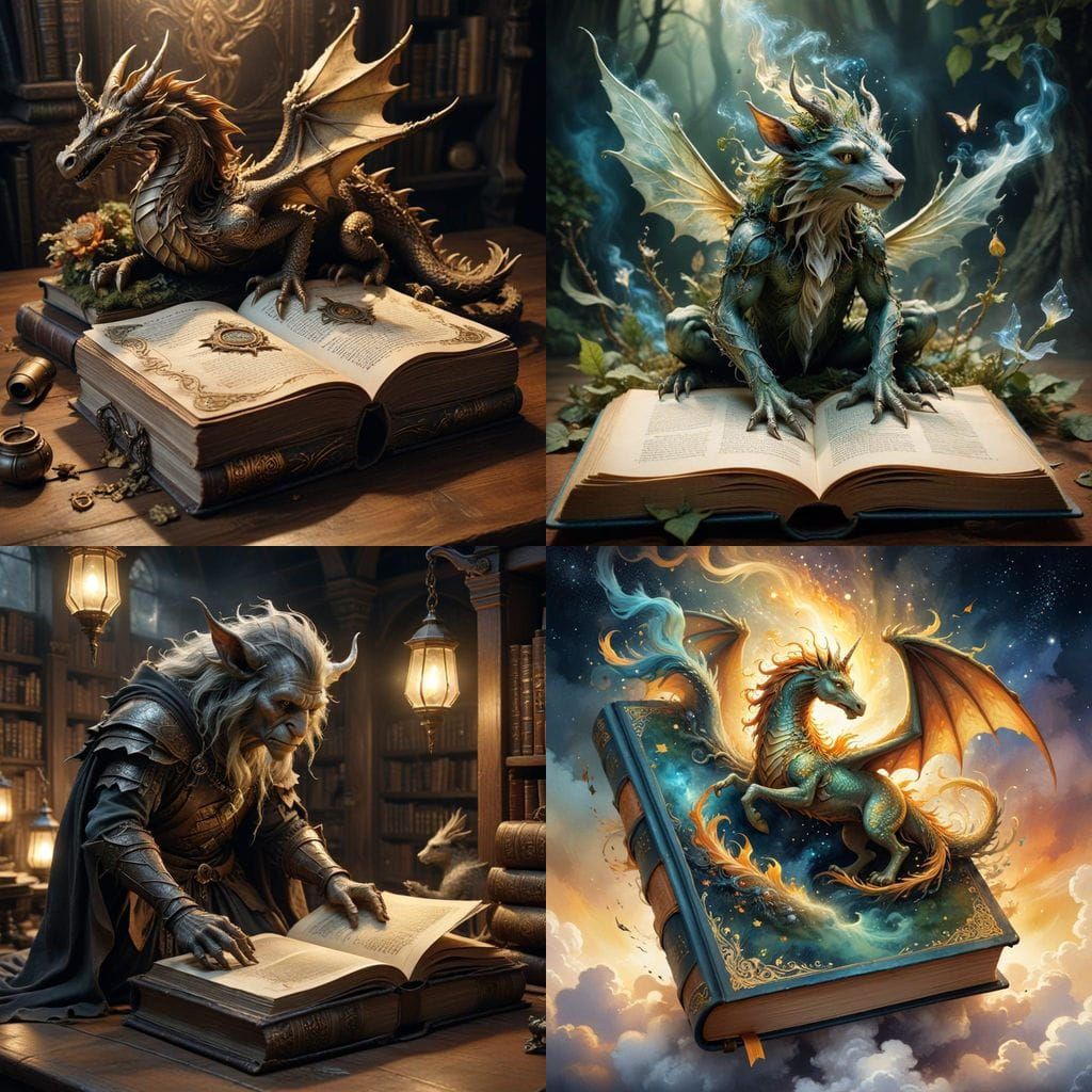 Mythic Beasts Emerge from Ancient Tome